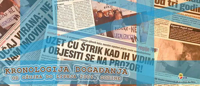 Kronologija događanja rušenja na Viru