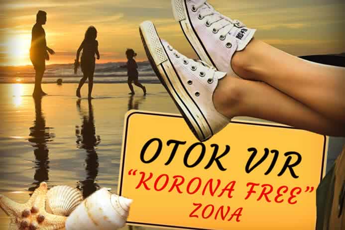 Otok Vir korona free zona