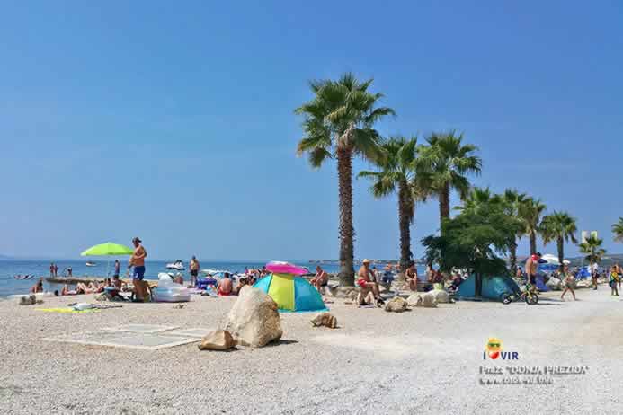 Pogled s plaže Donja Prezida na plažu Miljkovica