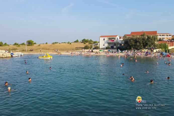 Plaža Velika Slatina na otoku Viru